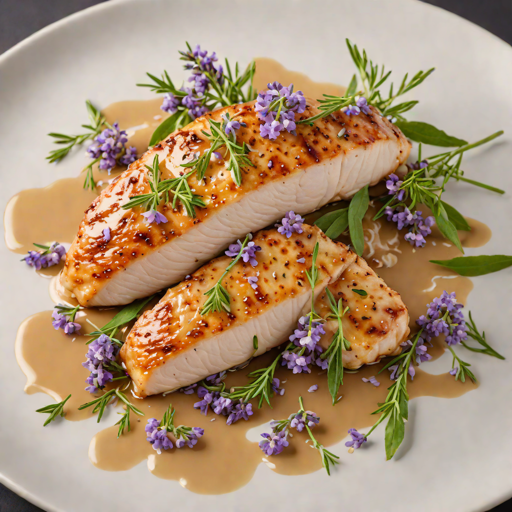 Pan-Seared Chicken Breast with Honey-Lavender Glaze
