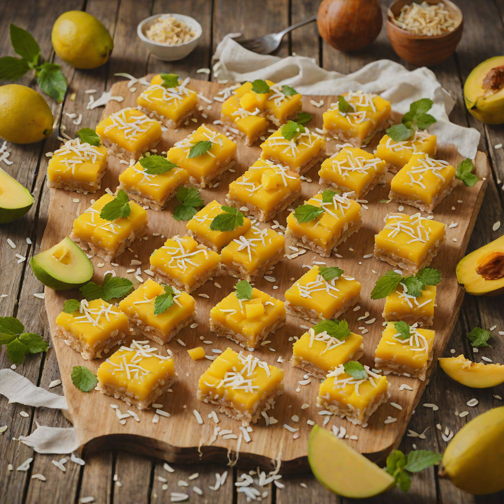 Quick No-Bake Mango Coconut Bars