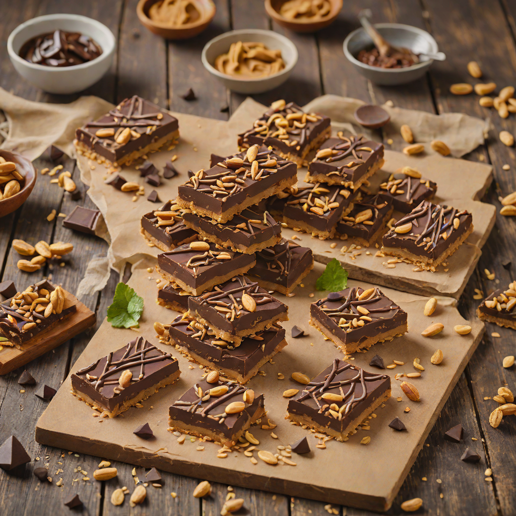 No-Bake Peanut Butter Chocolate Bar Slices