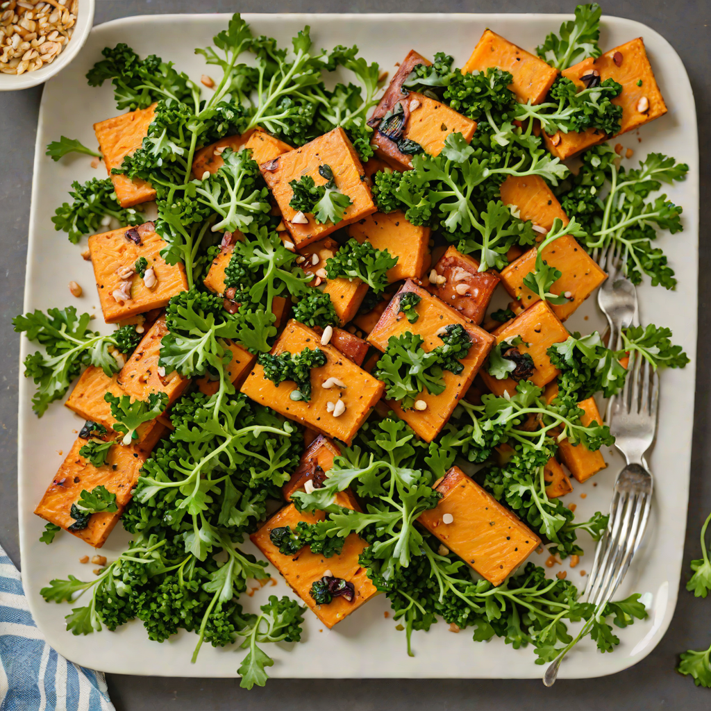Maple-Glazed Sweet Potato and Kale Sheet Pan Dinner
