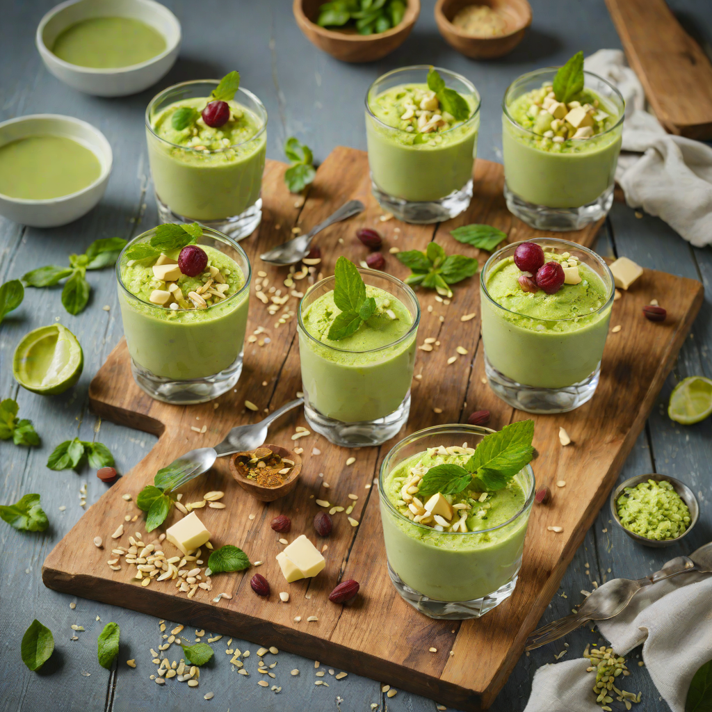No-Bake Matcha Green Tea and White Chocolate Parfaits