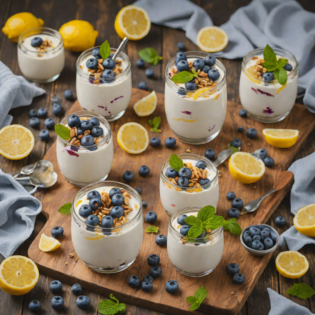 Quick No-Bake Lemon Blueberry Yogurt Parfaits