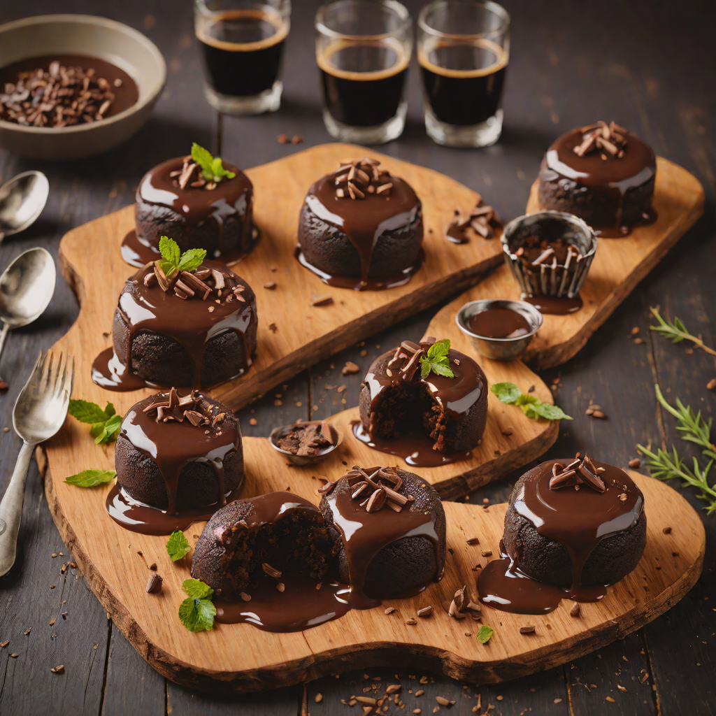 Chocolate-Stout Molten Lava Cakes