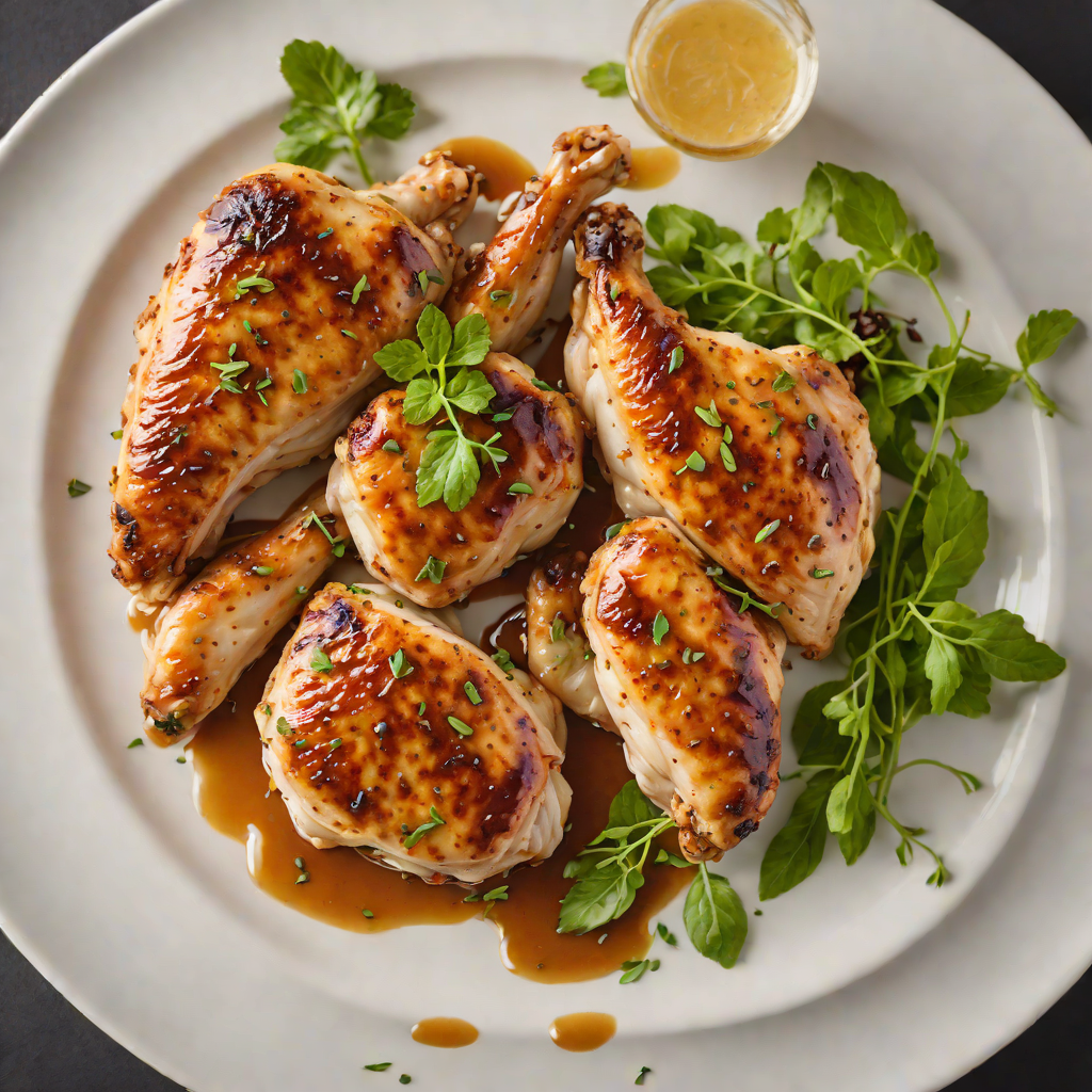 Pan-Seared Chicken with Southern Spice Rub and Honey Glaze