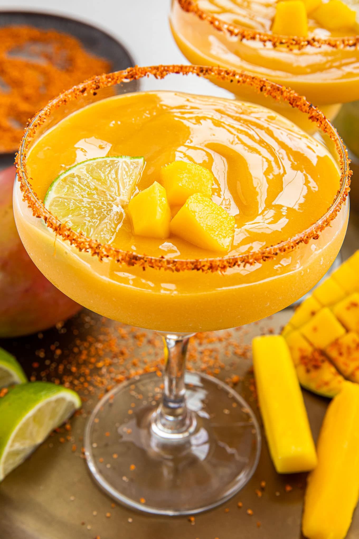 Frozen Spiced Mango Margarita