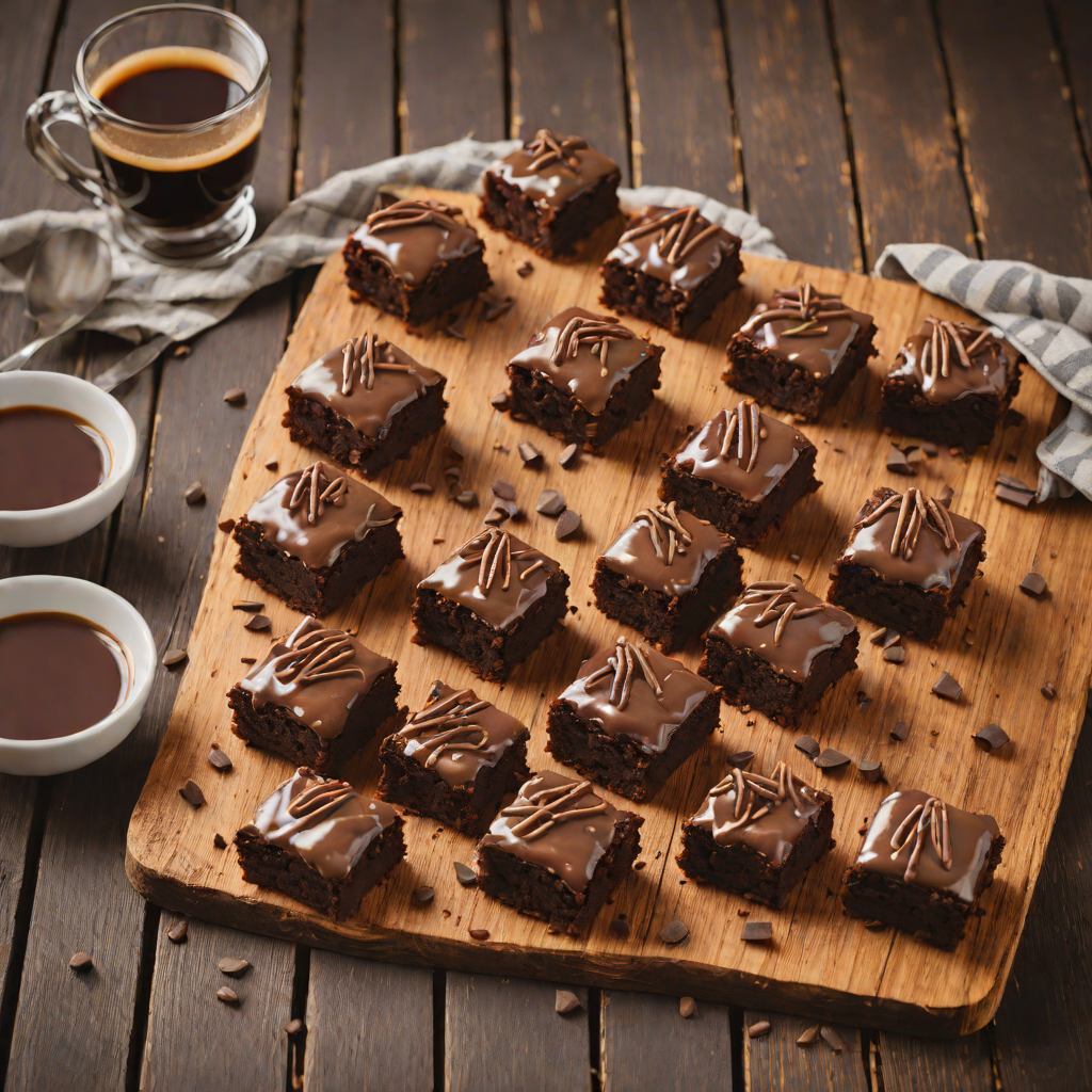 Chocolate-Stout Brownie Bites with Espresso Glaze