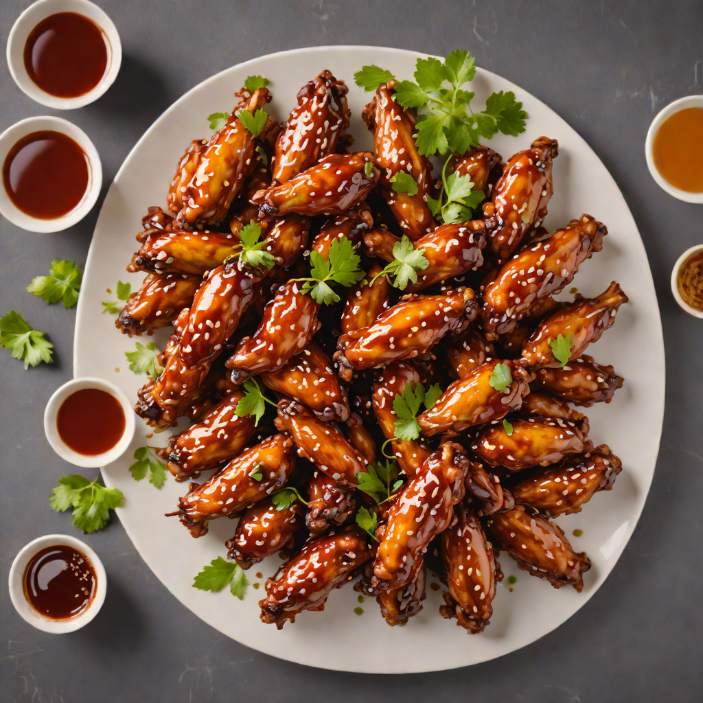 Crispy Korean-Style Chicken Wings with Gochujang Honey Glaze