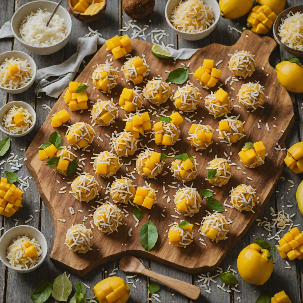 Quick No-Bake Coconut Mango Energy Bites
