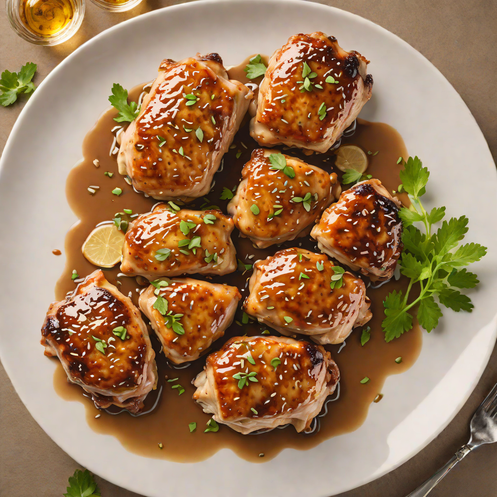 Pan-Seared Chicken Thighs with Honey-Ginger Glaze