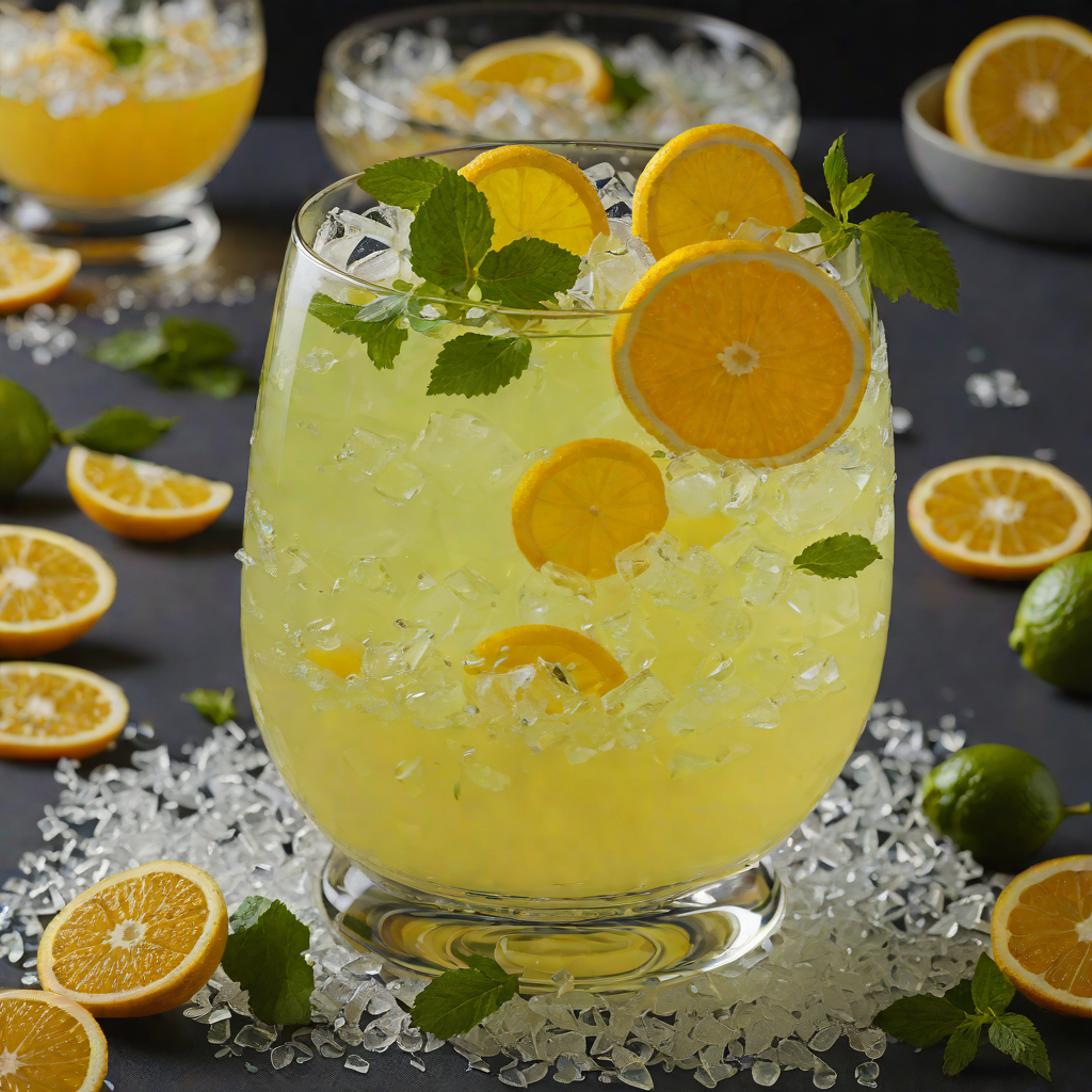 Frozen Citrus and Absinthe Party Punch