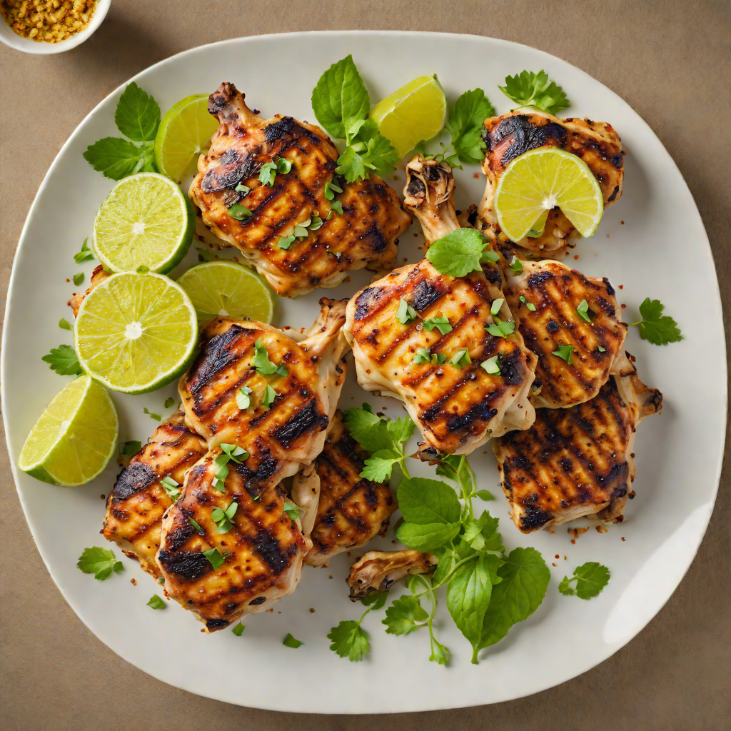 Lime and Garlic Grilled Chicken Thighs