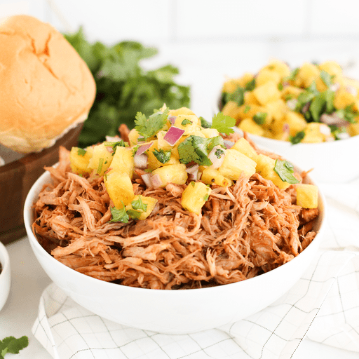 Caribbean-Spiced Pulled Pork with Pineapple Salsa