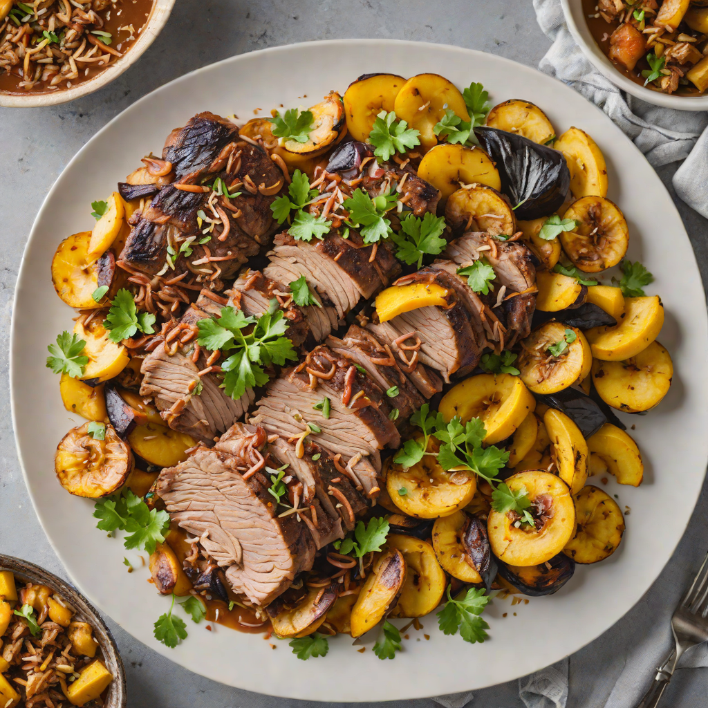 Slow Cooker Caribbean-Spiced Pork Shoulder with Sweet Plantains