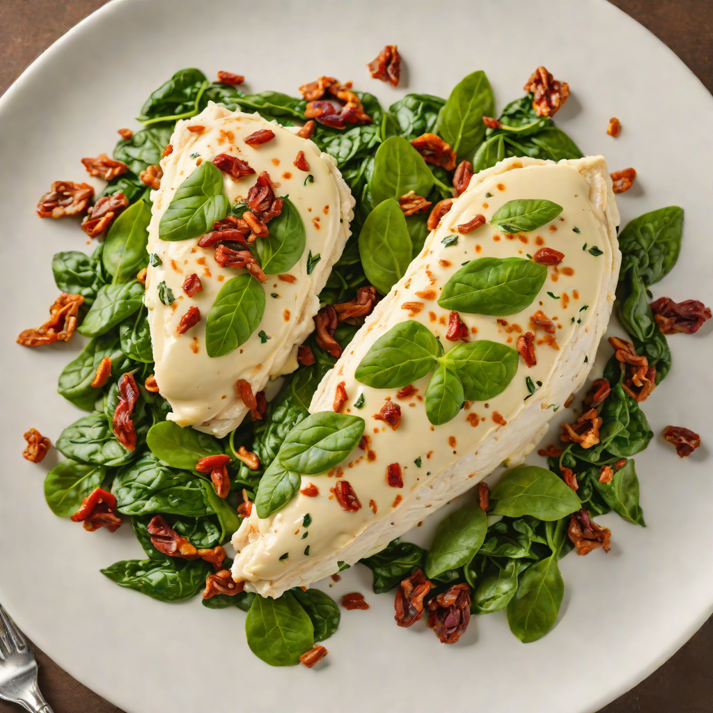Cream Cheese-Stuffed Chicken Breast with Spinach and Sun-Dried Tomatoes