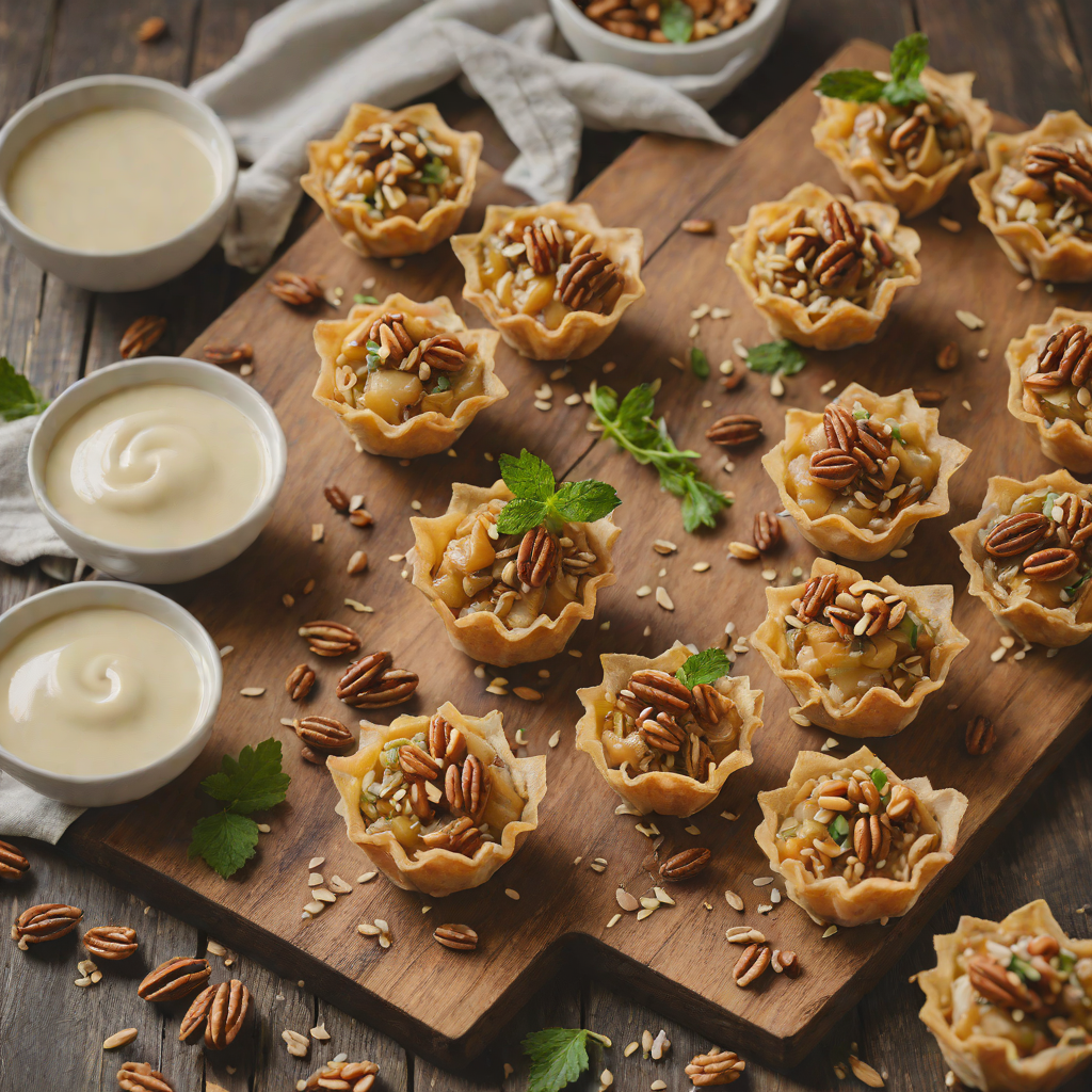 Honey-Glazed Greek Yogurt and Walnut Baklava Cups