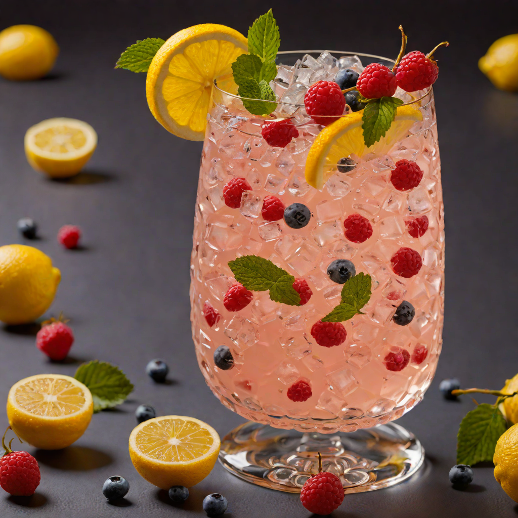 Lemon Berry Fizz Cocktail