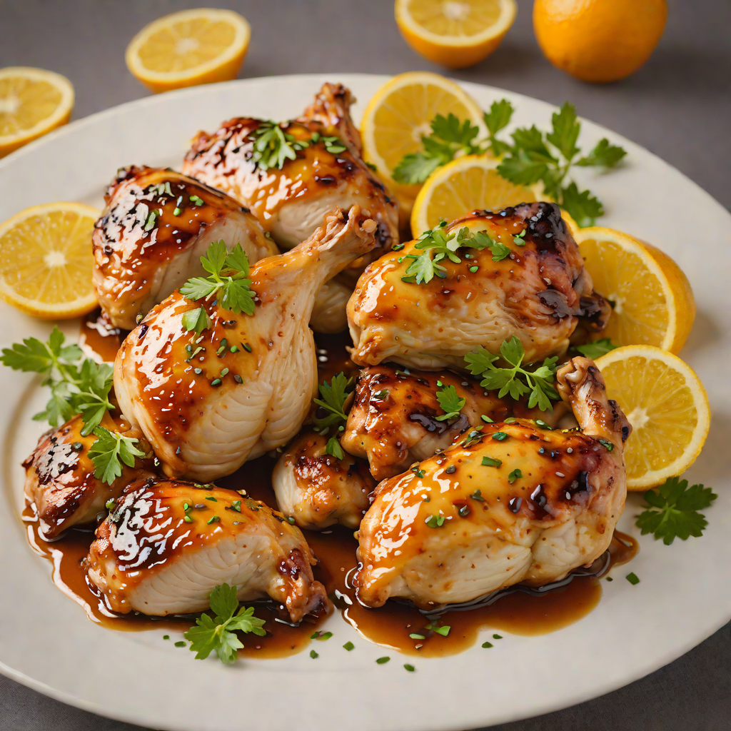 Sweet Honey and Citrus Glazed Roasted Chicken Thighs