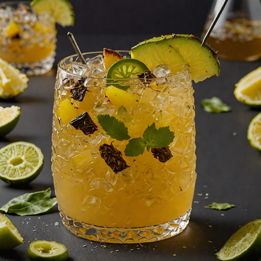 Charred Pineapple and Jalapeño Punch with Ginger Spice