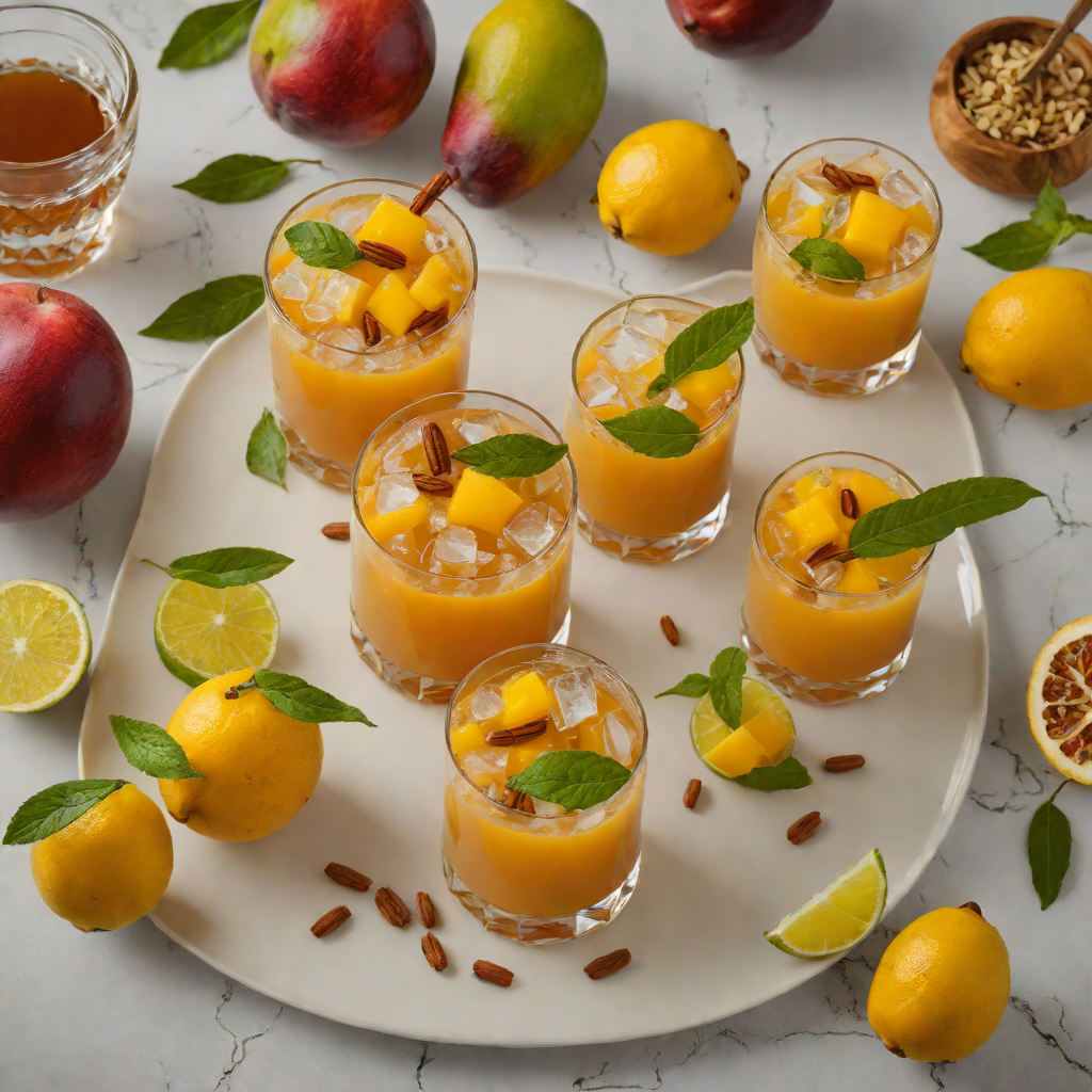 Caribbean Mango-Spiced Dark Rum Smash