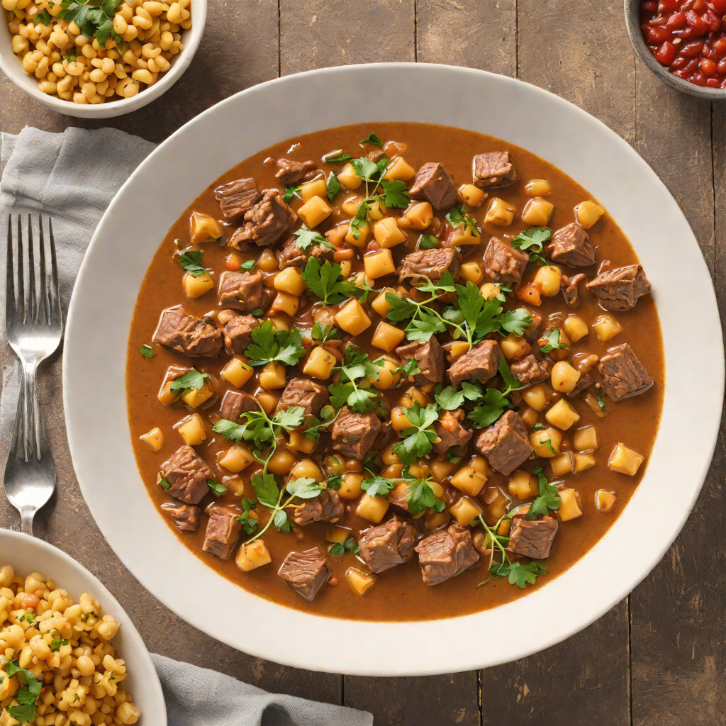 Slow Cooker Spanish-Inspired Beef and Chickpea Stew