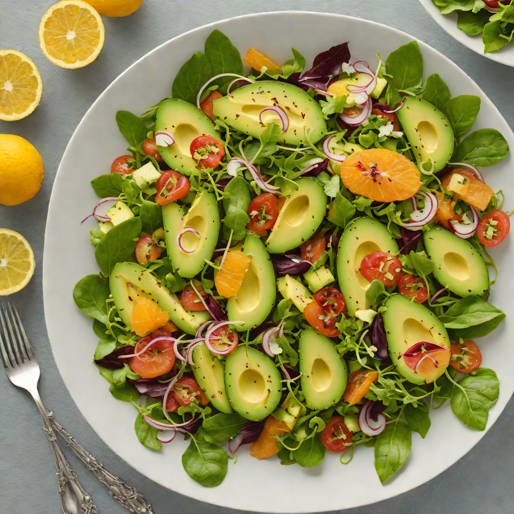 Monterey Peninsula Citrus and Avocado Salad with Honey-Lime Dressing