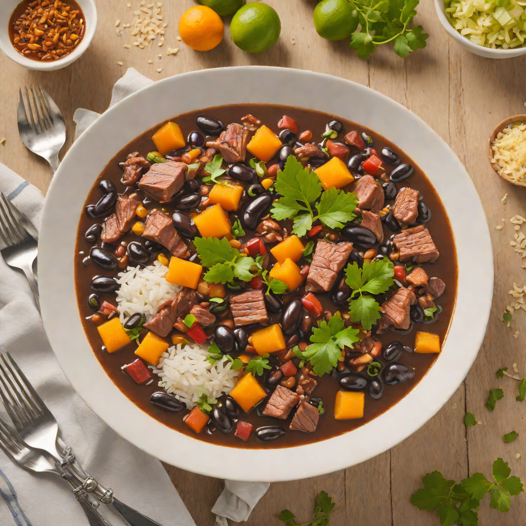 Feijoada-Inspired Black Bean and Pork Stew with Orange Zest