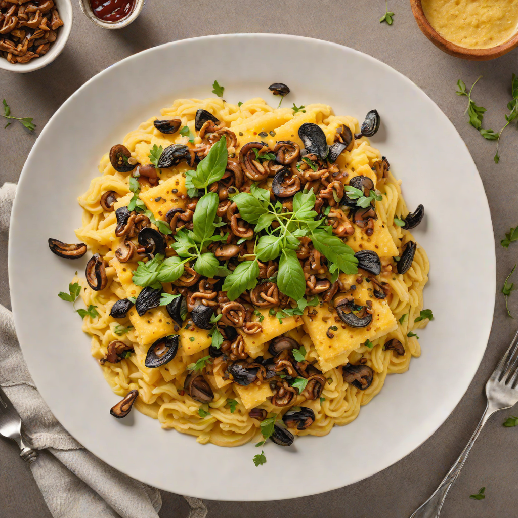 Italian Oven-Baked Polenta with Roasted Mushroom Ragù