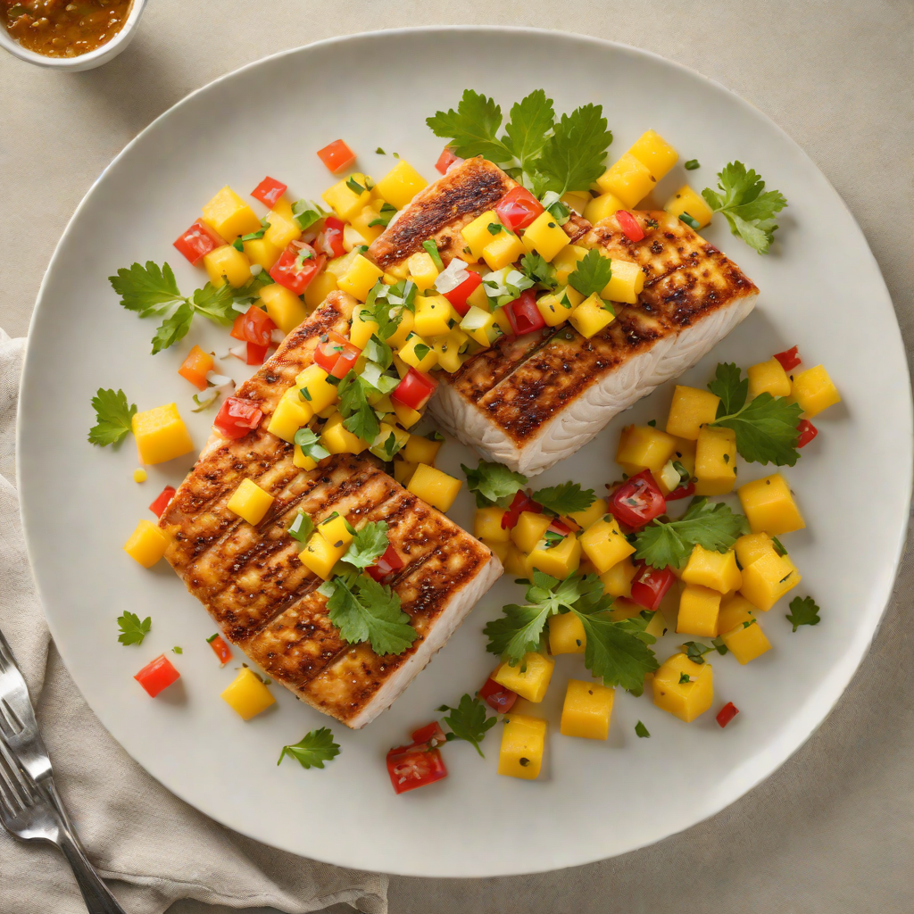 Pan-Seared Mahi-Mahi with Dominican Mango Salsa