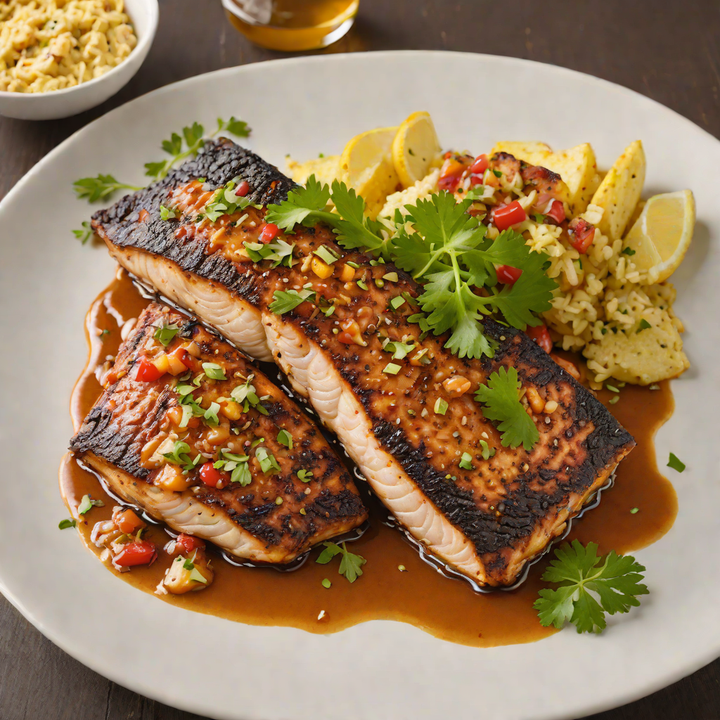 Blackened Catfish with Spicy Cajun Butter