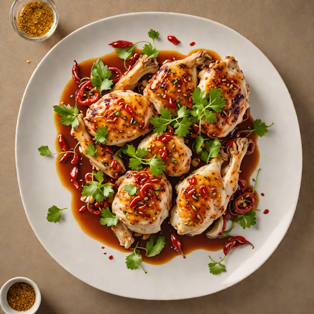 Pan-Seared Chicken with Spicy Chili Oil and Garlic