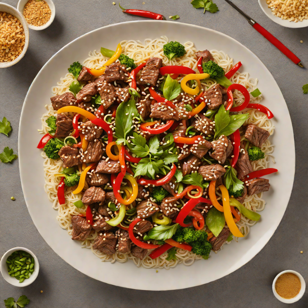 Spiced Beef Stir-Fry with Toasted Sesame and Chili