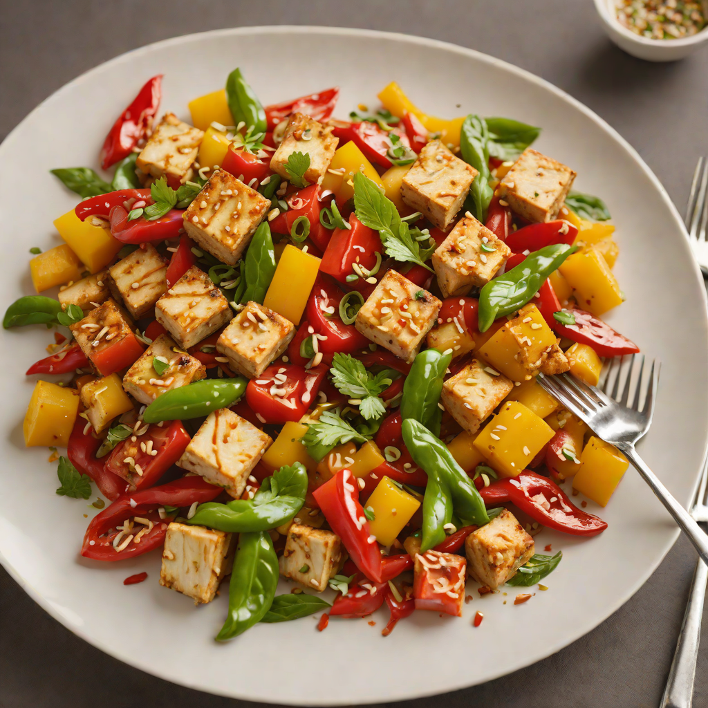 Adjustable Timeslot Stir-Fry with Bell Peppers and Tofu