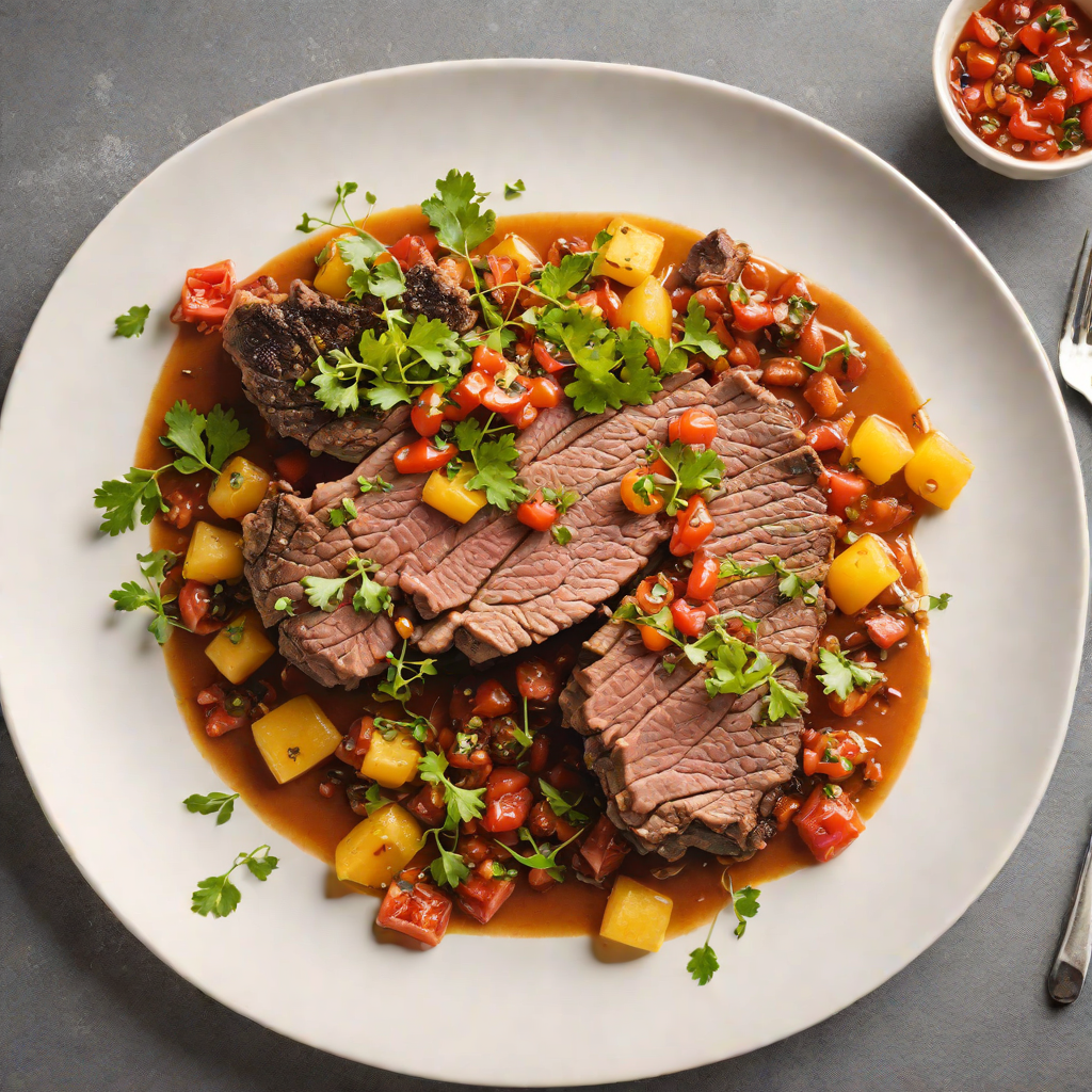 Slow-Cooked Kangaroo Shoulder with Bush Tomato Relish