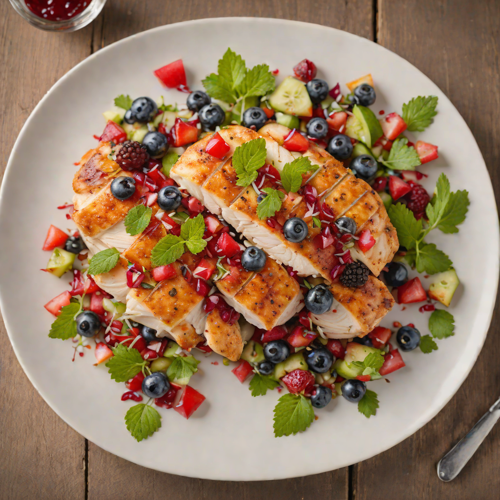 Pan-Seared Chicken with Berry Salsa