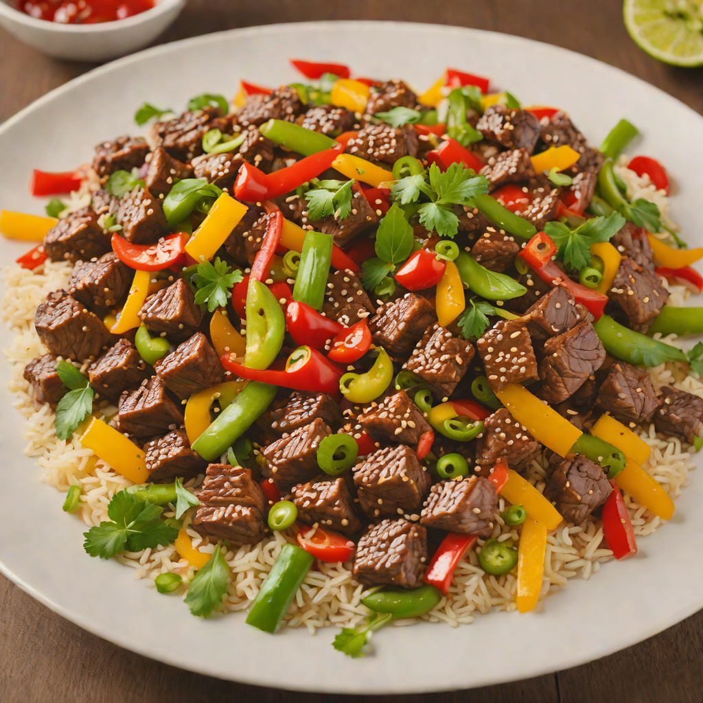 Stir-Fried Beef with Fourth Pepper Medley