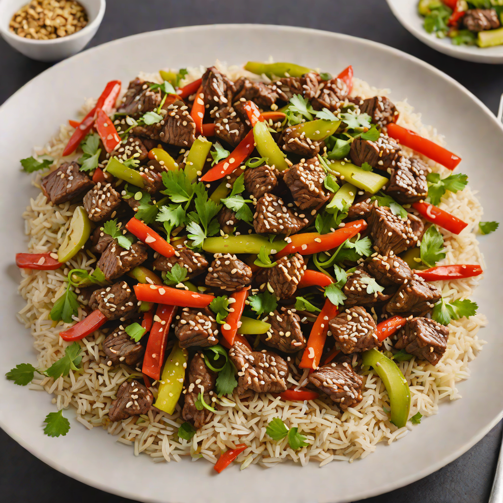 East San Jose Spicy Beef Stir Fry with Garlic and Ginger