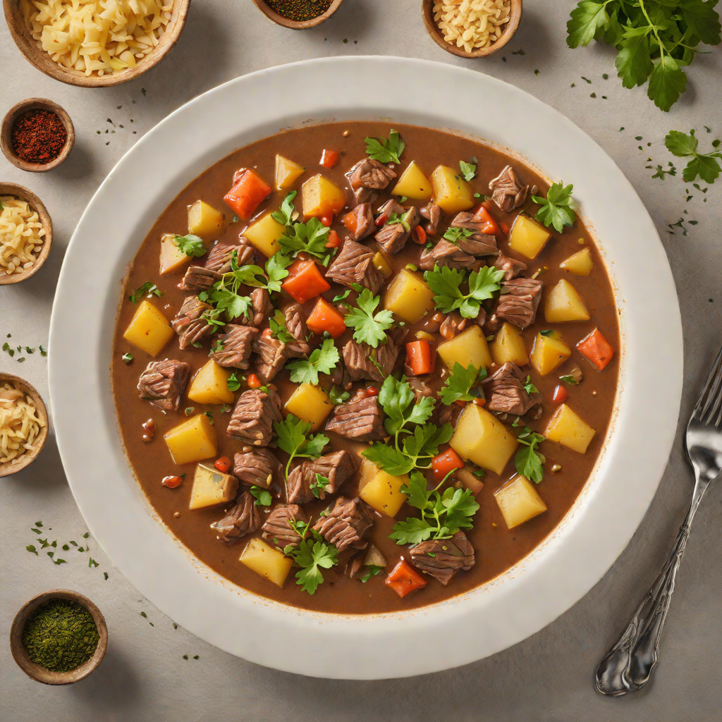 Slow-Cooked Beef and Potato Stew with Aymara Spices