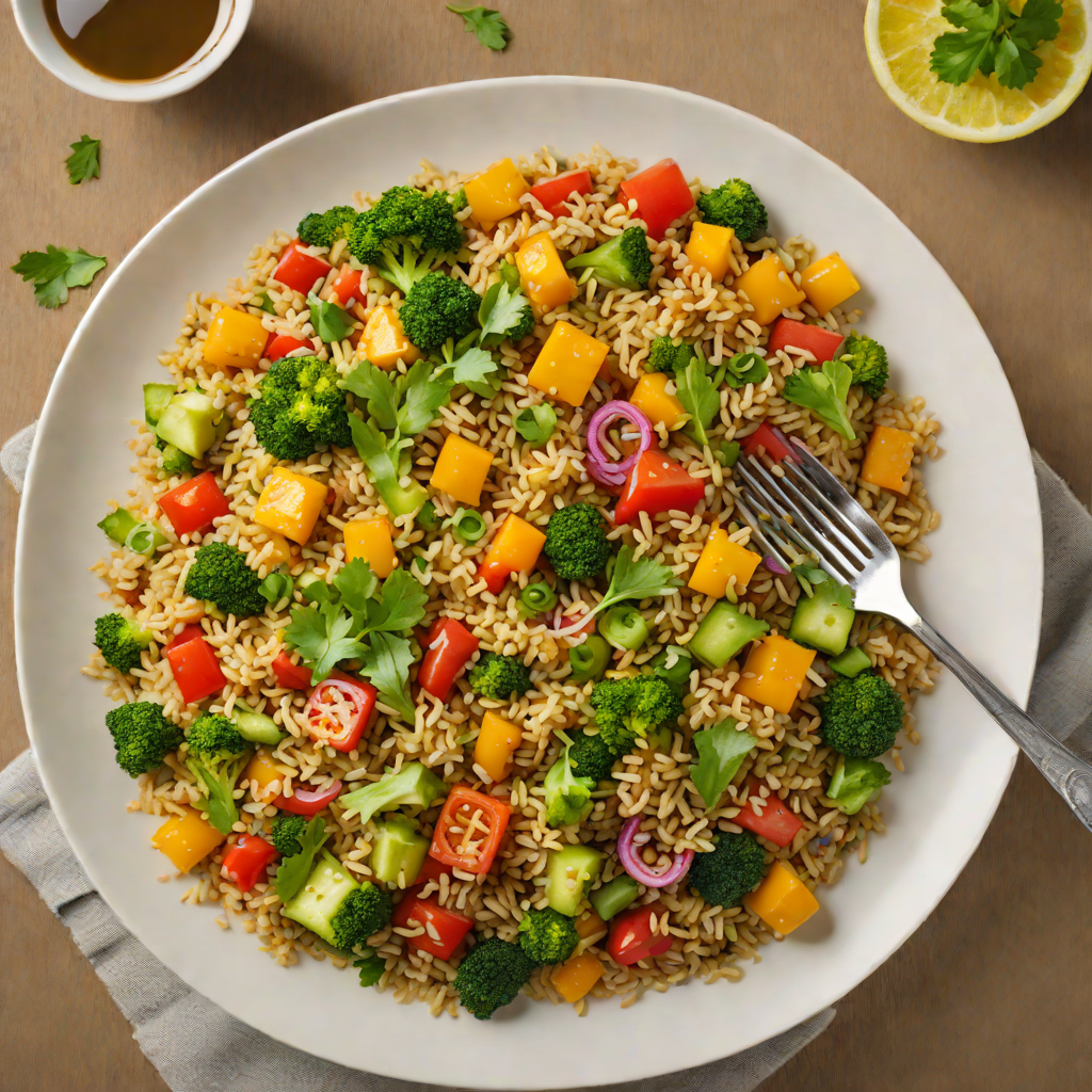 Quinoa and Vegetable Stir-Fry with Aji Verde Sauce