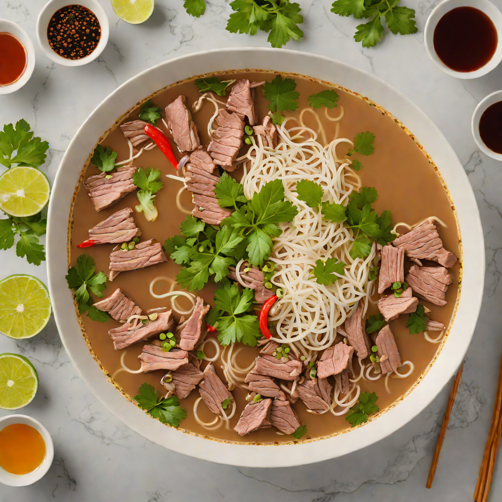 Saigon-Style Beef Pho with Aromatic Broth