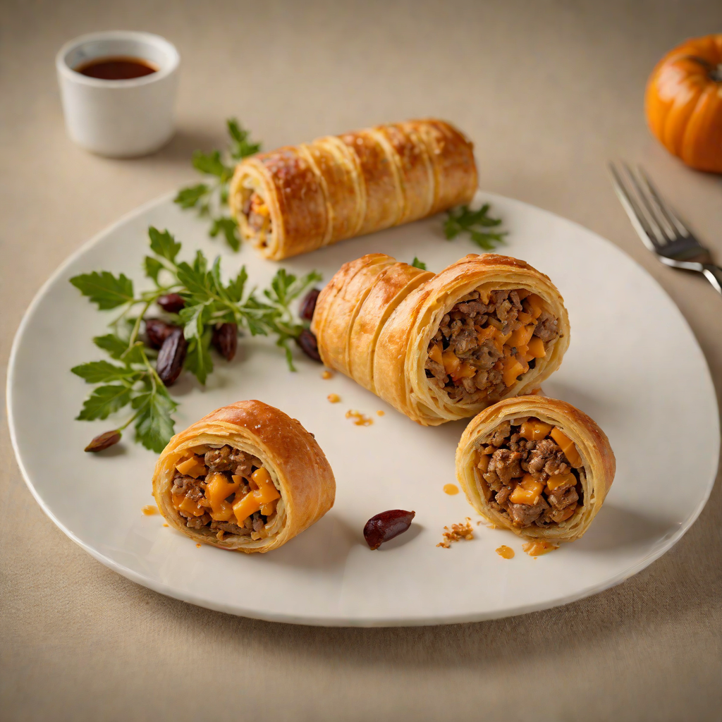 Spiced Pumpkin and Kangaroo Sausage Roll