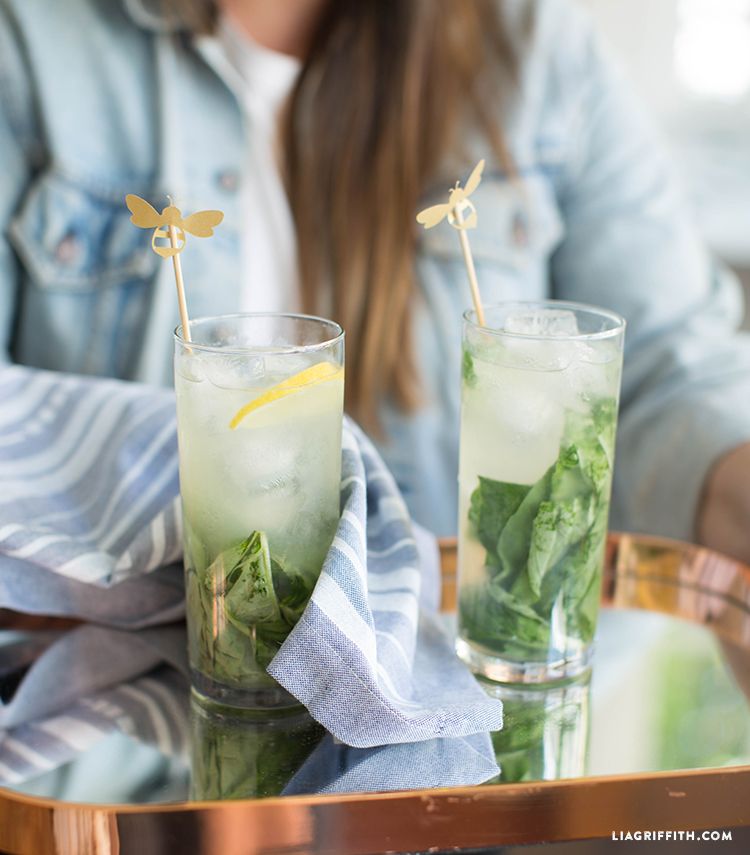 Honey-Basil Tequila Collins
