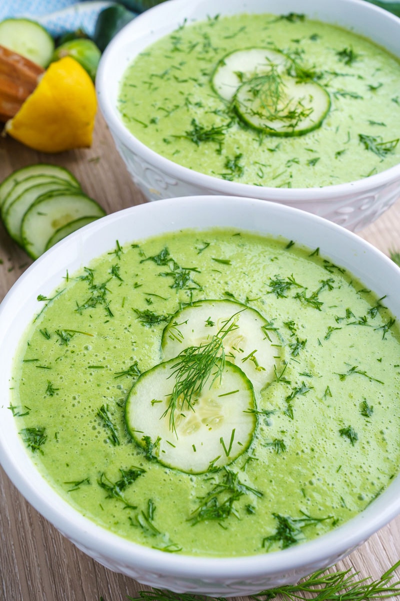 Fermented Yogurt and Cucumber Soup with Dill