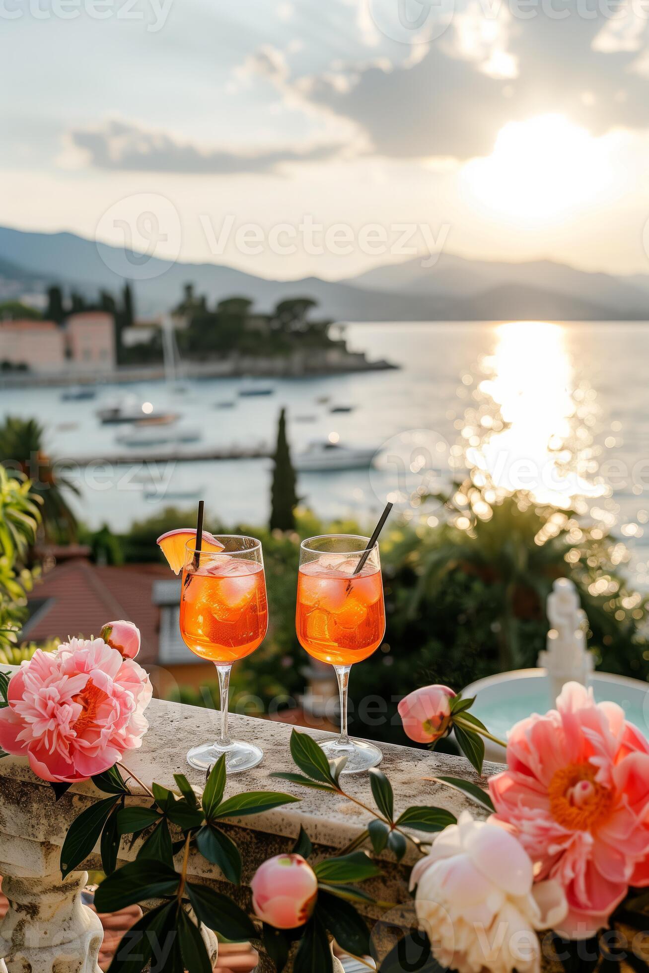 Mediterranean Sunset Spritz
