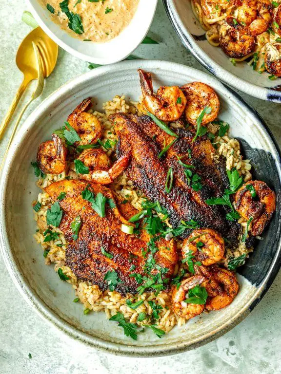 Jazz-Inspired Cajun Blackened Catfish with Cajun Spiced Rice
