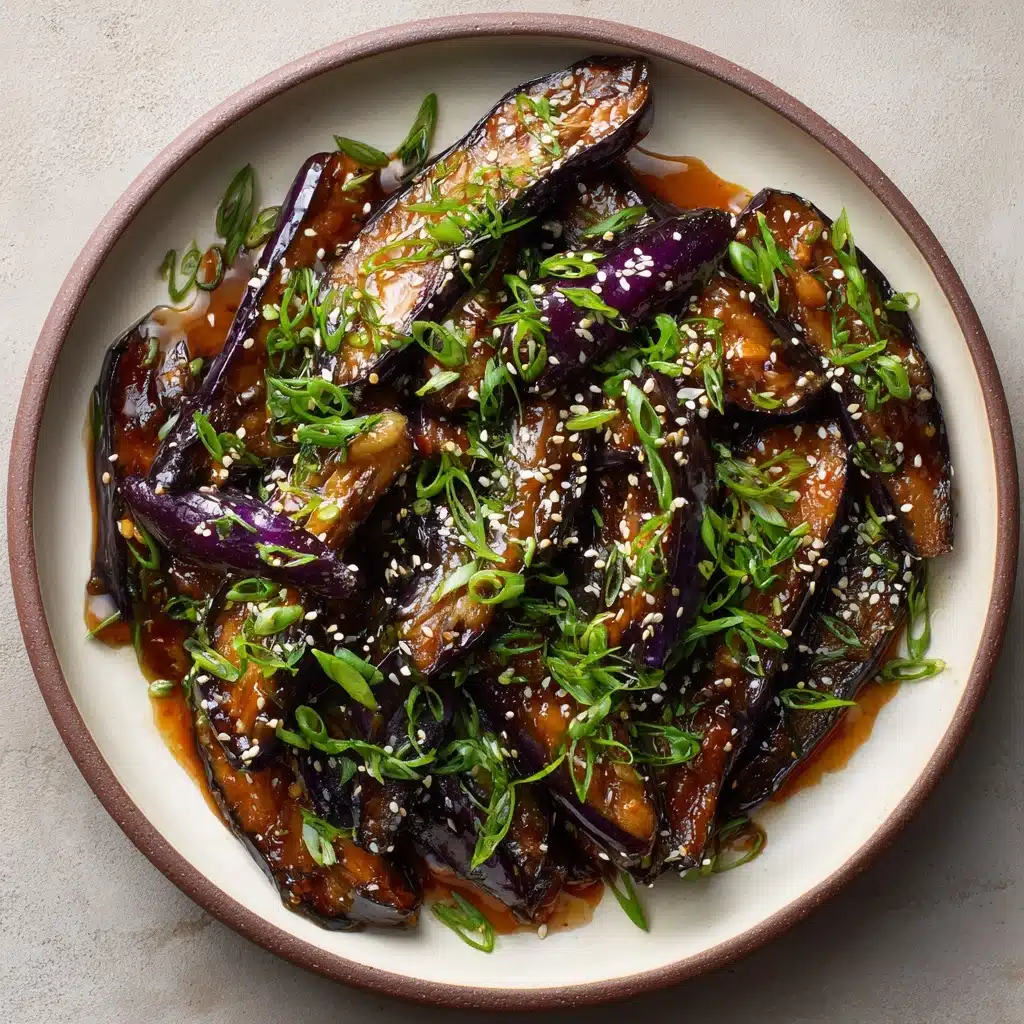Ginger Miso-Glazed Eggplant with Sesame and Scallions