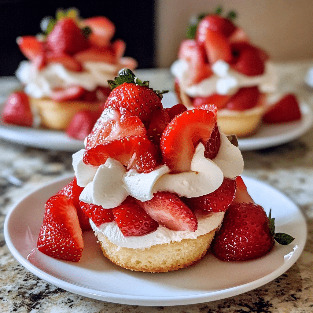Mini Strawberry Shortcake Tartlets with Whipped Mascarpone