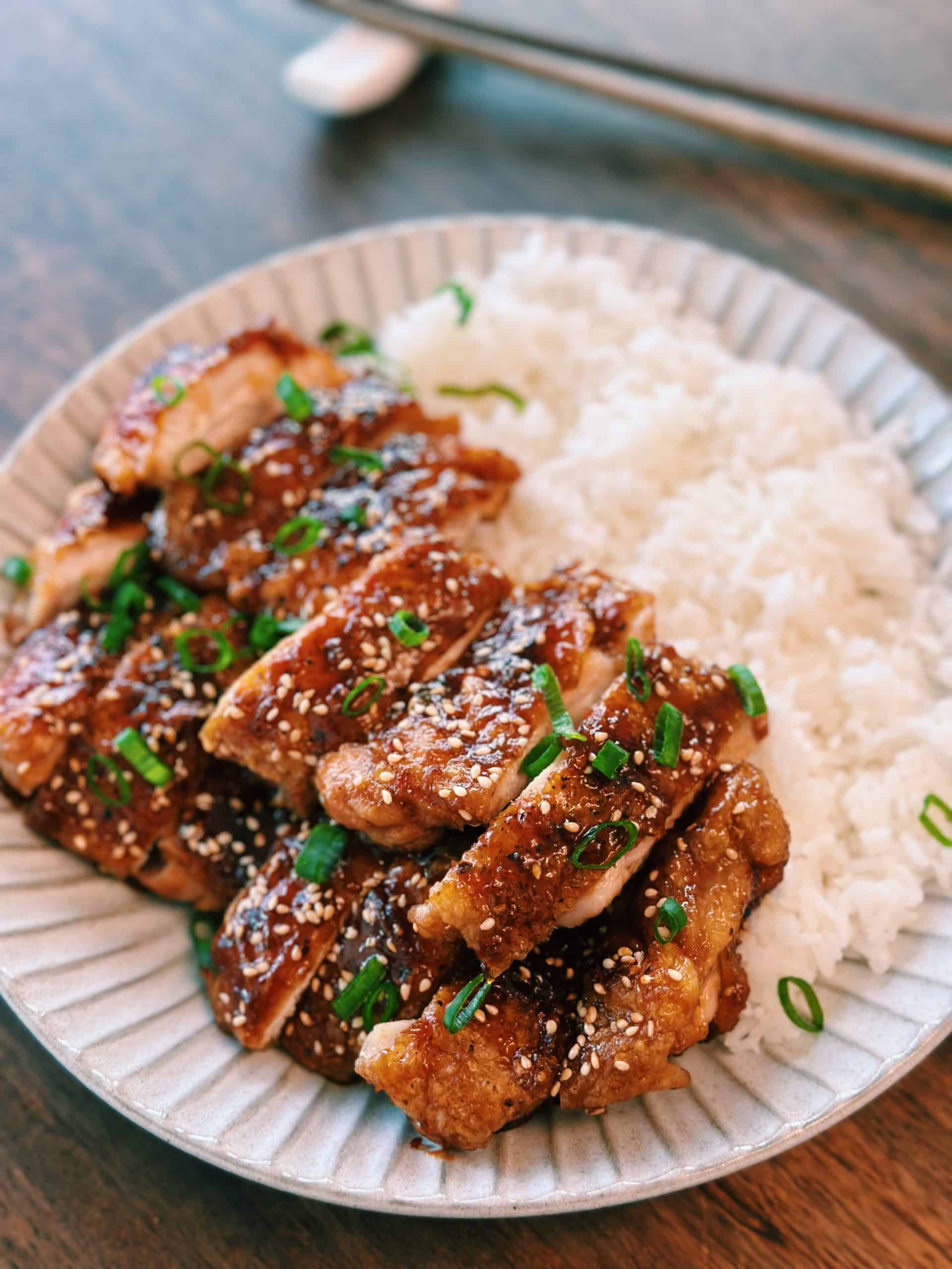 Sautéed Chicken with Honey-Ginger Glaze and Toasted Sesame