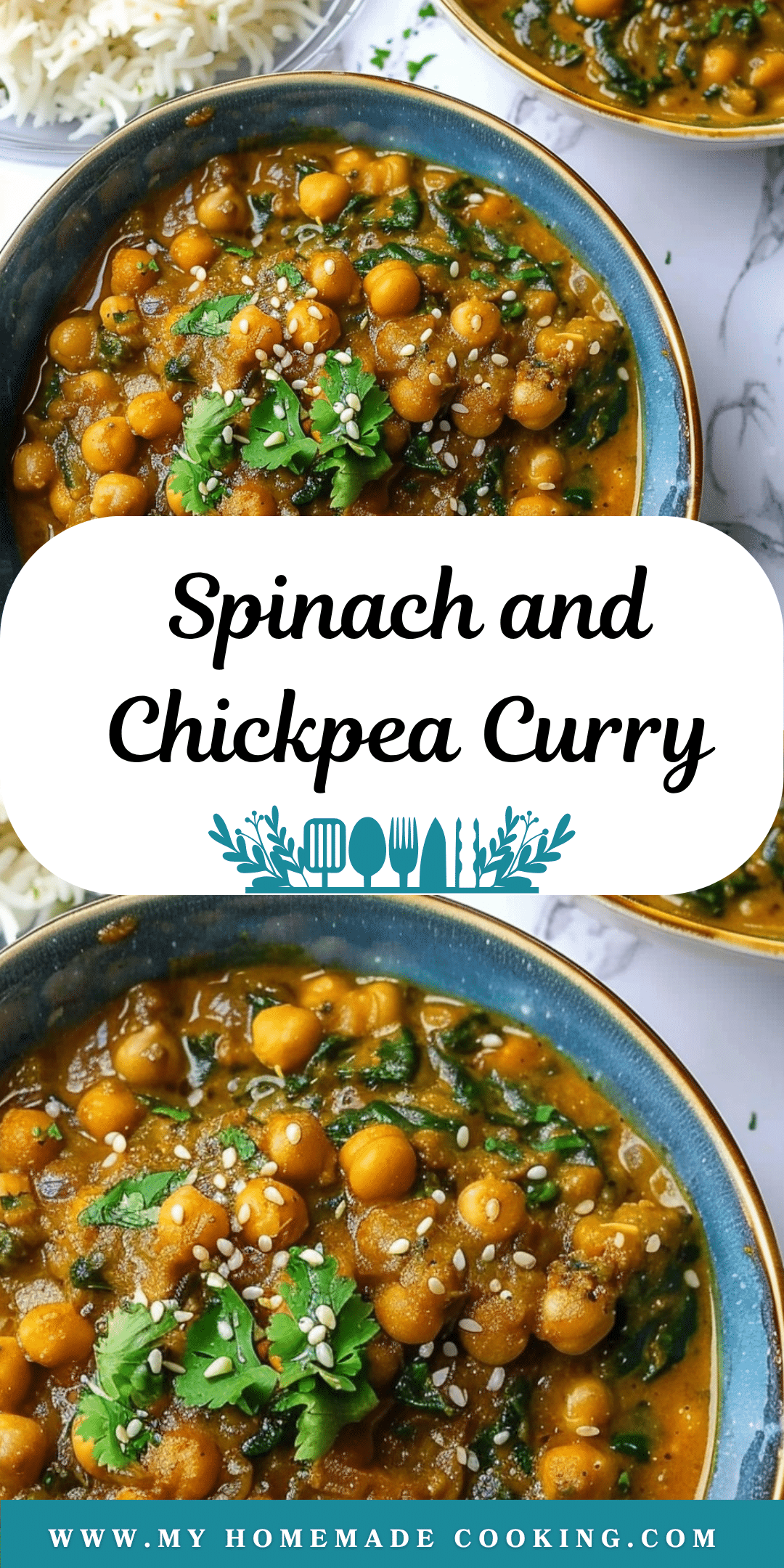 Mnemonic-Spiced Chickpea and Spinach Curry