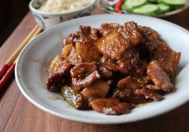Slow-Simmered Pork Belly Caramelized in Fish Sauce and Palm Sugar