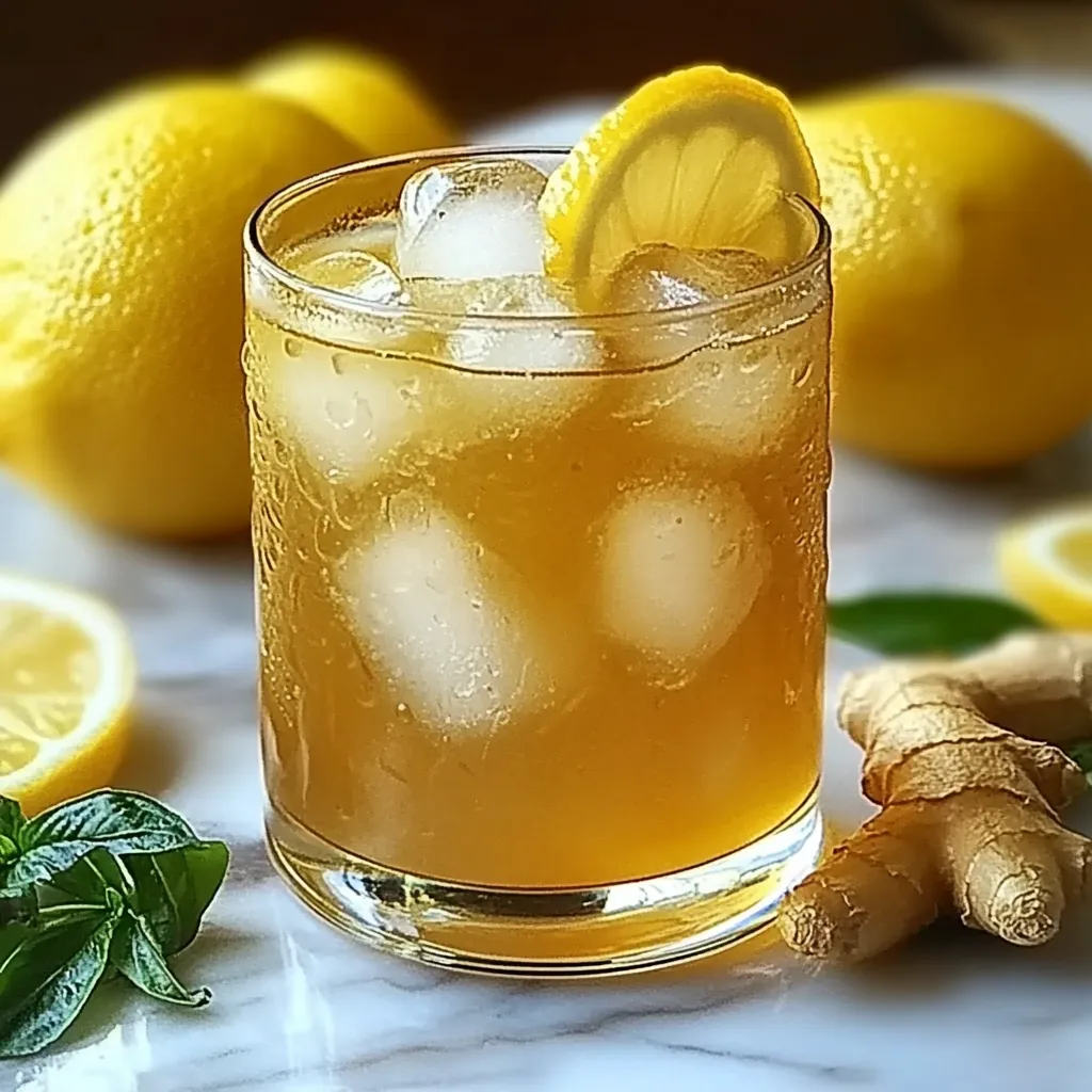 Lemon-Ginger Infused Green Tea with Honey